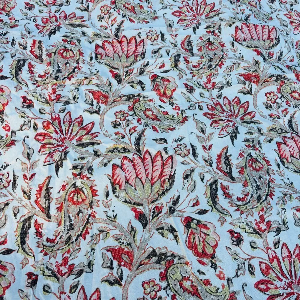 Pottery Barn Octavia Flora F/Q Duvet Cover and 2‎ Std Shams Fall Autumn Boho